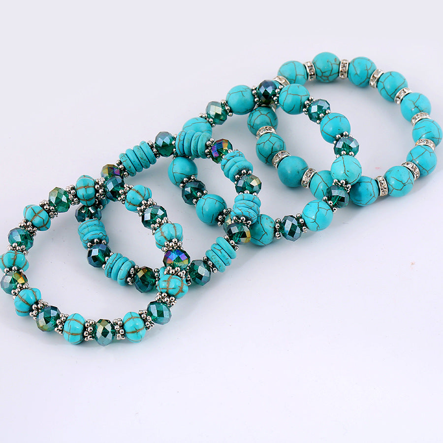Wholesale Colorful Crystal Turquoise Bracelets